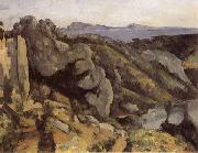 Paul Cezanne Rocks at L Estaque oil painting picture wholesale